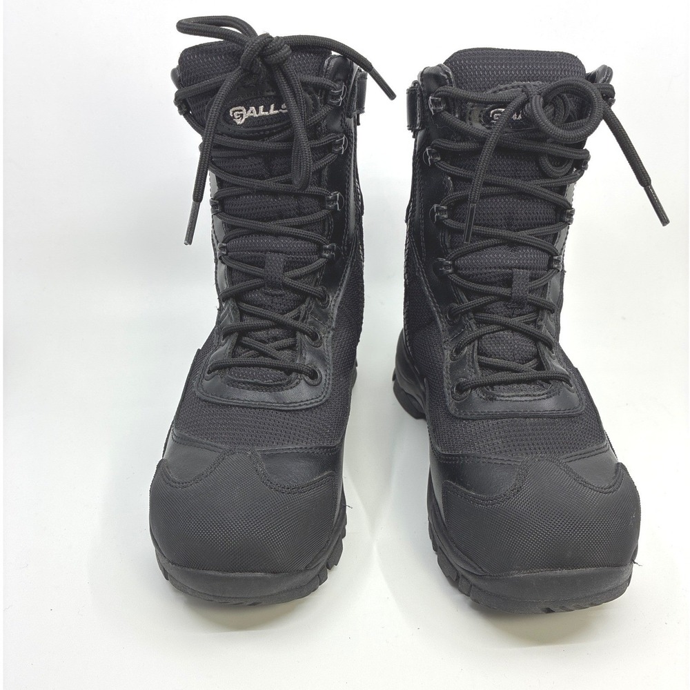 Galls‎ 8" boots Men's Size US 6 EU 38 waterproof composite toe side zip lace up